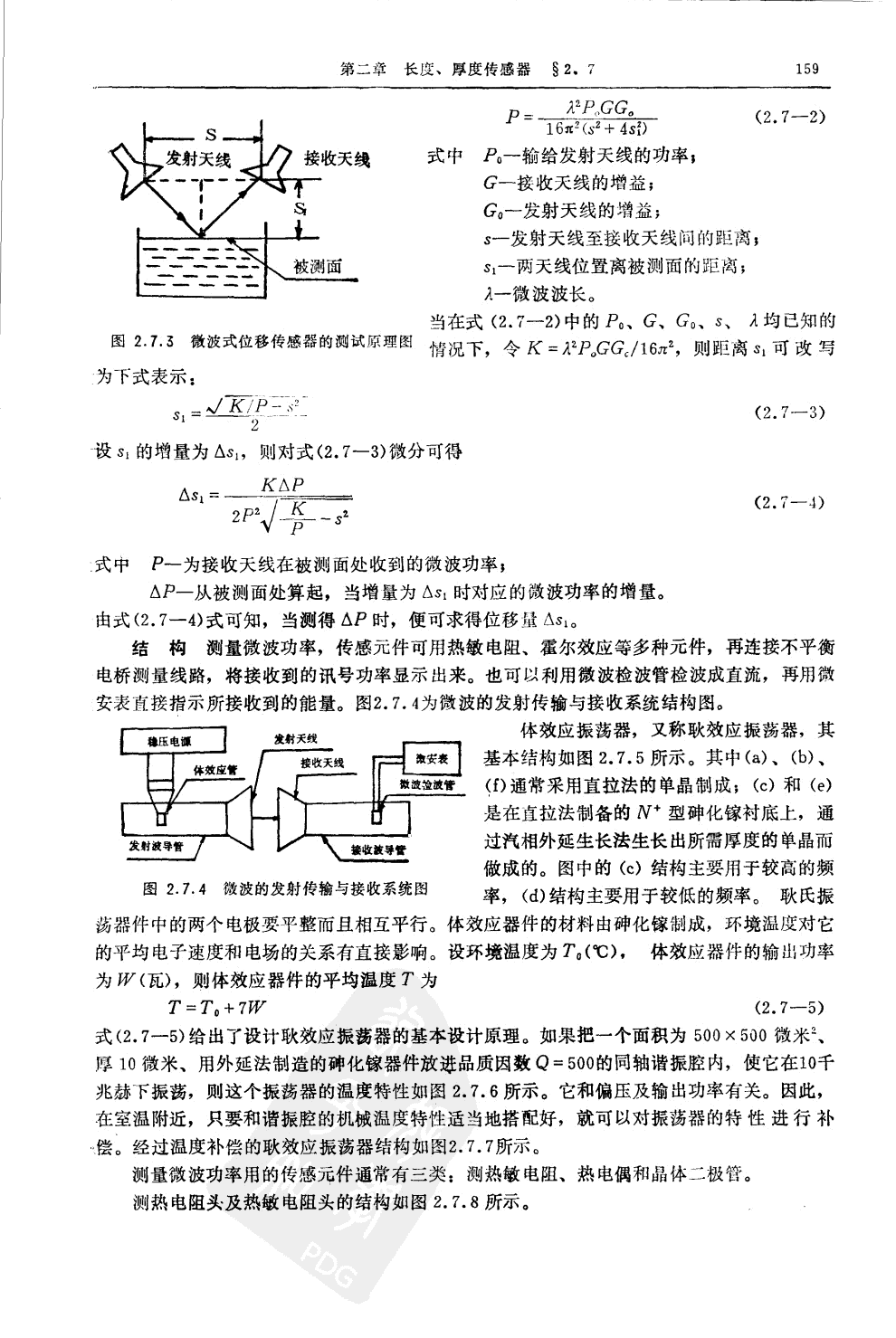 微波式測(cè)厚測(cè)長(zhǎng)傳感器